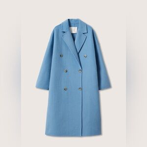 EUC Mango Handmade Wool Coat - Blue